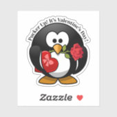 Penguin Gifts For Valentine's Day Sticker (Vel)