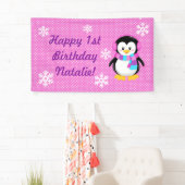 Penguin Girl Personalized Banner (Insitu)