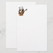 Penguin gitarist briefpapier (Voorkant / Achterkant)