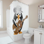 Penguin gitarist douchegordijn (In situ)