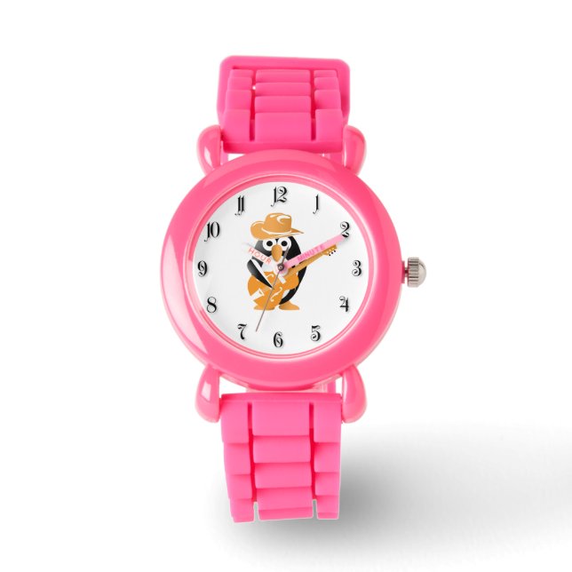 Penguin gitarist horloge (Voorkant)