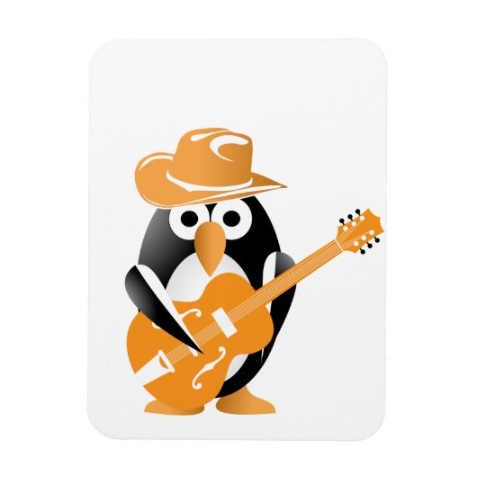 Penguin gitarist magneet (Verticaal)