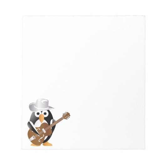 Penguin gitarist notitieblok (Voorkant)