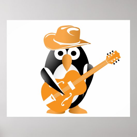 Penguin gitarist poster (Voorkant)