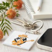 Penguin gitarist sleutelhanger (Voorkant Rechts)