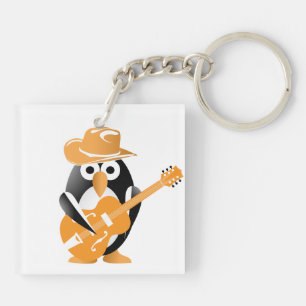Penguin gitarist sleutelhanger