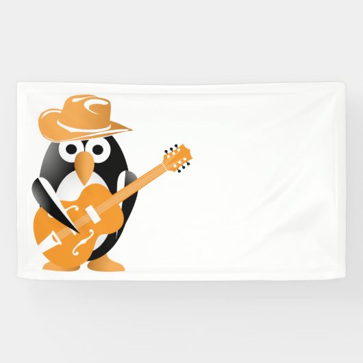 Penguin gitarist spandoek (Horizontaal)