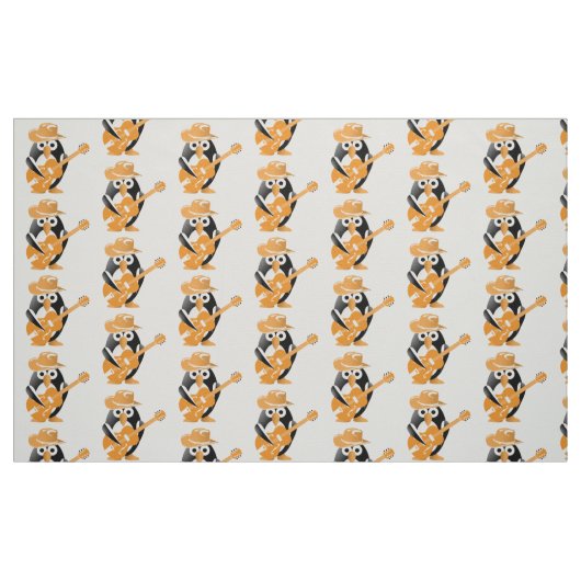 Penguin gitarist stof (Fat Quarter)