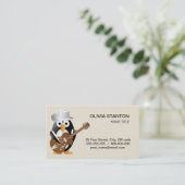 Penguin gitarist visitekaartje (Staand voorkant)