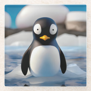 Penguin Glazen Onderzetter
