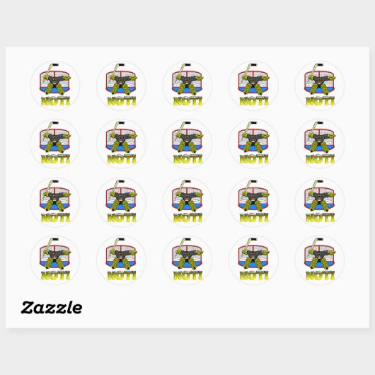 Penguin Goalie GEEN Sticker (Vel)