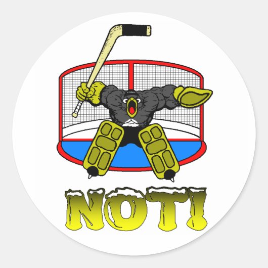 Penguin Goalie GEEN Sticker (Voorkant)