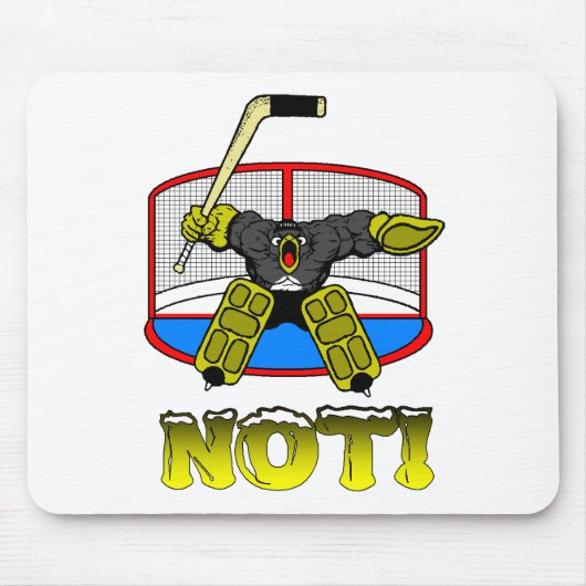 Penguin Goalie NIET Mousepad Muismat (Voorkant)