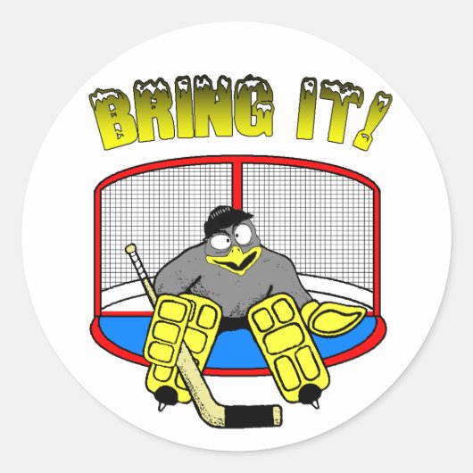 Penguin Goalie Sticker (Voorkant)