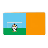 Penguin goalkeeper etiket (Voorkant)