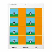 Penguin goalkeeper etiket (Full Sheet)