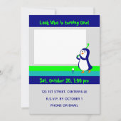 Penguin Golfing-uitnodiging Kaart (Voorkant)