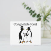 Penguin Graduates Briefkaart (Staand voorkant)