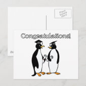 Penguin Graduates Briefkaart (Voorkant / Achterkant)