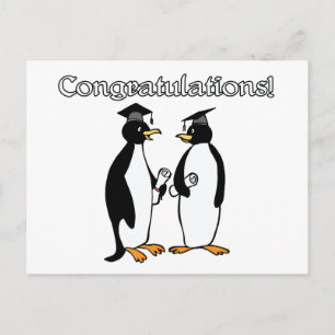 Penguin Graduates Briefkaart