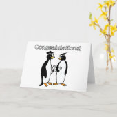 Penguin Graduates Kaart (Gele Bloem)