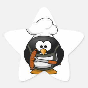Penguin Grill Ster Sticker