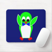 Penguin - groen muismat (Met muis)