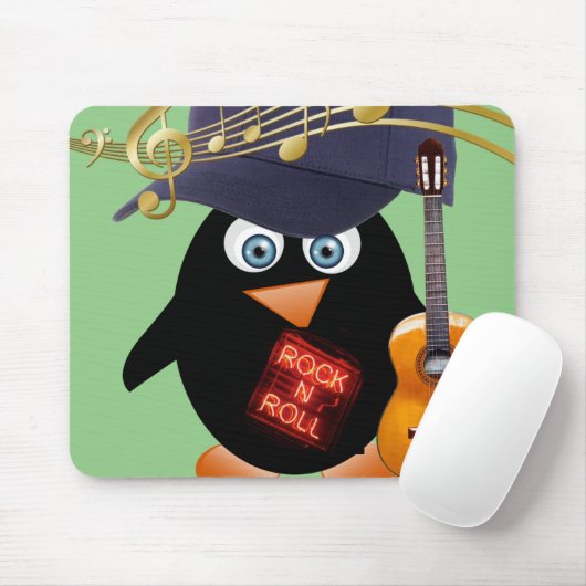 Penguin Guitar Muismat! Muismat (Met muis)