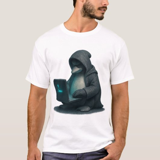 Penguin Hacker T-shirt (Voorkant)
