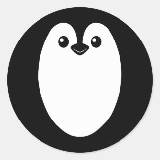 Penguin Halloween Kostuum Voor Mannen Vrouwen Kind Ronde Sticker