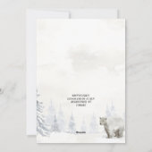 Penguin He or She Evergreen Winter Gender Reveal  Kaart (Achterkant)