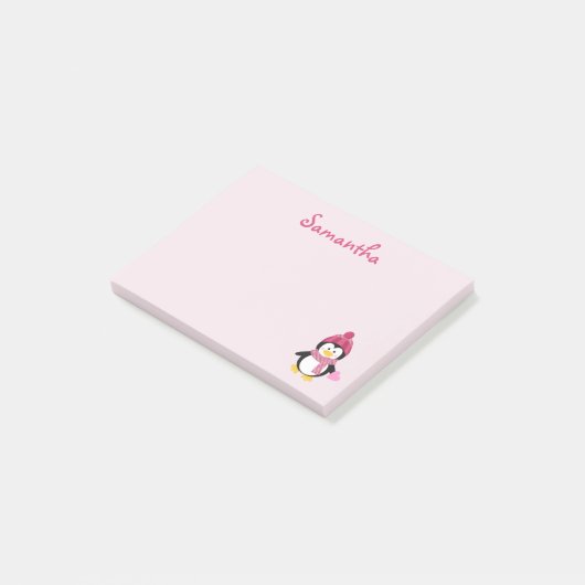  Penguin Heart Post-it® Notes (Schuin)