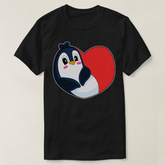 Penguin Heart T-shirt (Design voorkant)