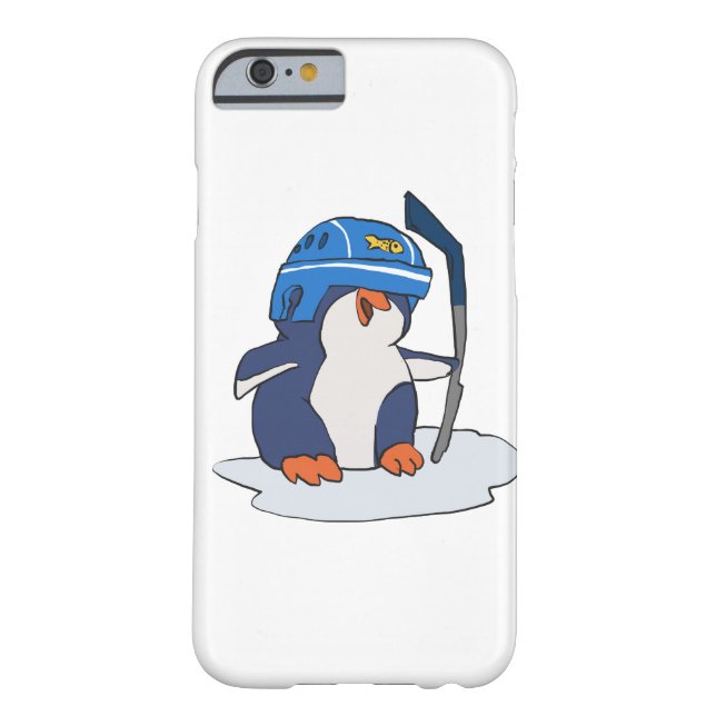 Penguin hockey | achtergrondkleur kiezen Case-Mate iPhone case (Achterkant)