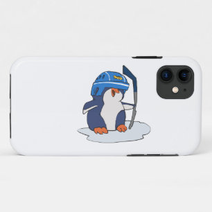 Penguin hockey   achtergrondkleur kiezen Case-Mate iPhone case