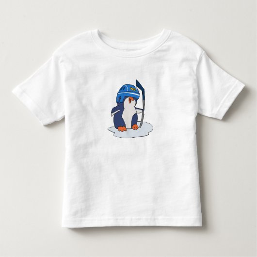 Penguin hockey | achtergrondkleur kiezen kinder shirts (Voorkant)