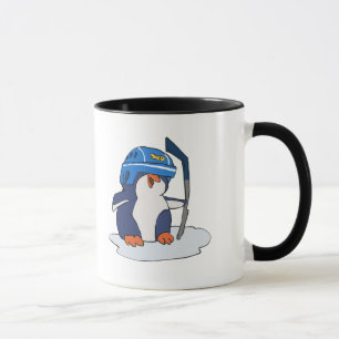 Penguin hockey achtergrondkleur kiezen mok