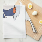 Penguin hockey | achtergrondkleur kiezen theedoek (Quarter Fold)