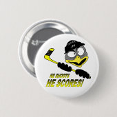 Penguin Hockey Button (Voorkant /achterkant)