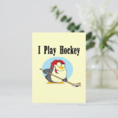 Penguin Hockey Tshirts en Gifts Briefkaart (Staand voorkant)