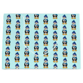 Penguin Holding a Dreidel in Hanukkah Groot Cadeauzakje (Voorkant)