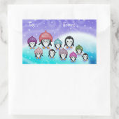 Penguin Holiday Gift Labels (Tas)