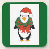 Penguin Holiday - Kinder kunst voor CHOC Bier Onderzetter (Voorkant)