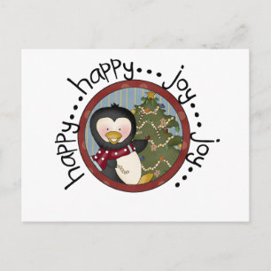 Penguin Holiday T-shirts en cadeautjes Feestdagenkaart