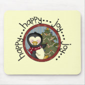 Penguin Holiday T-shirts en cadeautjes Muismat (Voorkant)