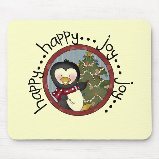 Penguin Holiday T-shirts en cadeautjes Muismat (Voorkant)