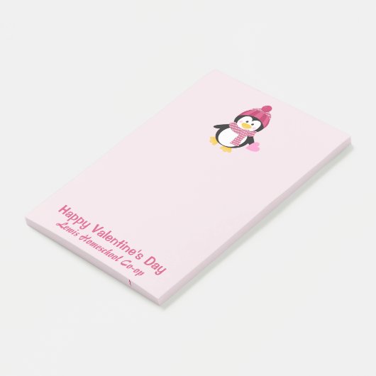  Penguin Homeschool Co-op-Valentijnsdag Post-it® Notes (Schuin)