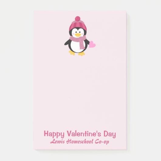 Penguin Homeschool Co-op-Valentijnsdag Post-it® Notes (Voorkant)