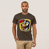 PENGUIN HOUDT VAN CHEESEBURGER 4 T-SHIRT (Voorkant volledig)