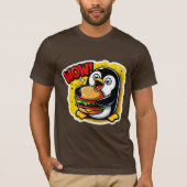 PENGUIN HOUDT VAN CHEESEBURGER 4 T-SHIRT (Voorkant)